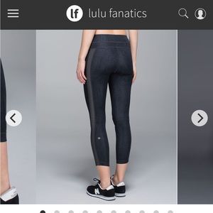 SOLD - Lululemon Light Speed Tight Full-On Luxtreme - black - 8 - leggings